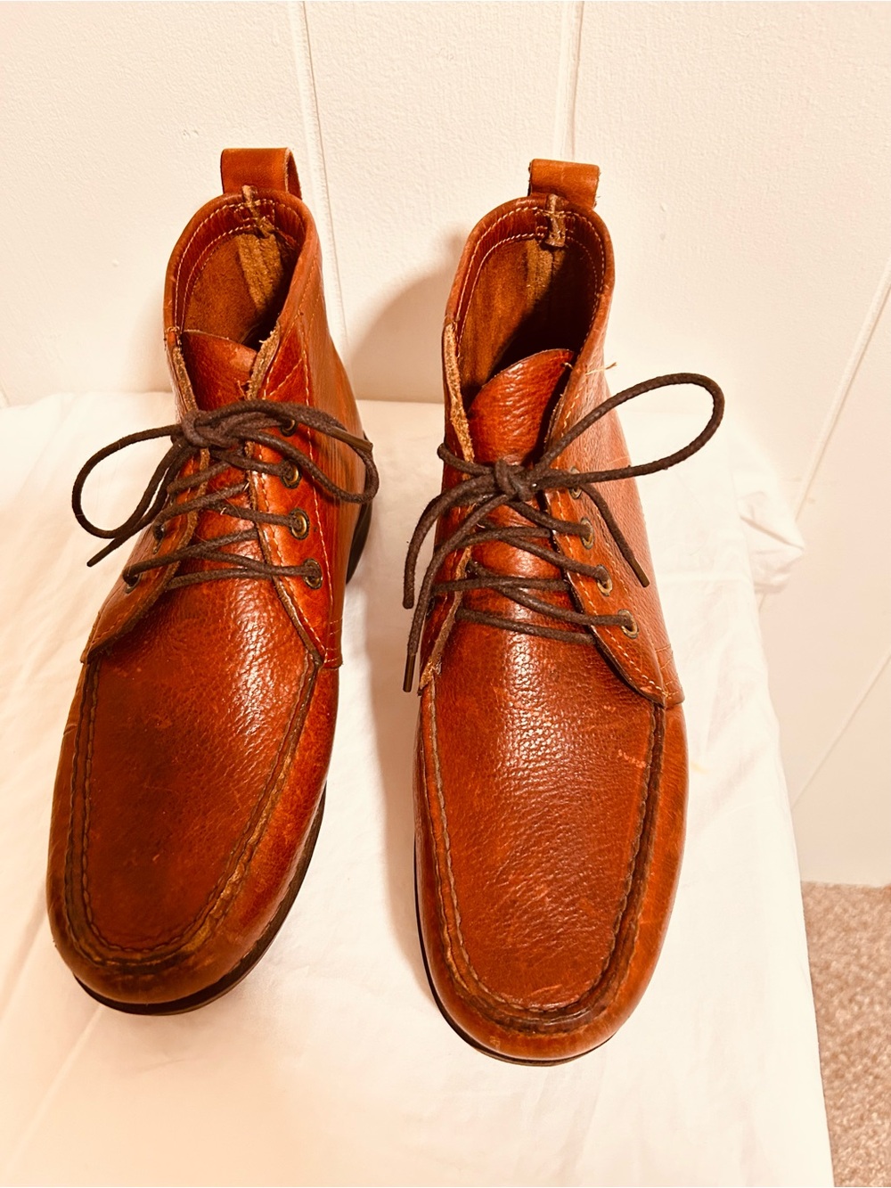 Gokey Company Men’s VTG SZ 8D Sauvage Hiker Leather Lace Up Chukka Ankle Boots